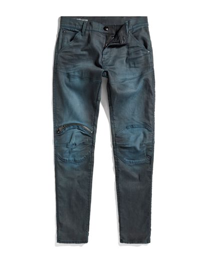 5620 3D Zip Knee Skinny Jeans | ブラック | G-Star RAW® JP